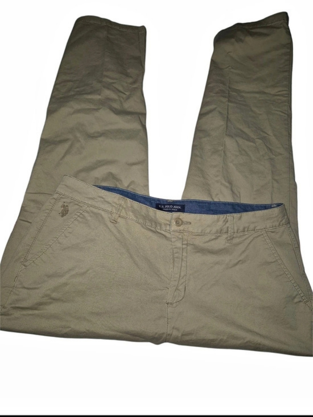 U.S. Polo Assn. Tan Casual Chinos Trouser Pants Size 14
